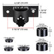 TheLAShop Vertical Pole Mount for Dock, Deck Holds D1" to 2 3/8" Pole, Upper Image