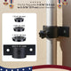 TheLAShop Vertical Pole Mount for Dock, Deck Holds D1" to 2 3/8" Pole Image