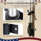 TheLAShop Vertical Pole Mount for Dock, Deck Holds D1" to 2 3/8" Pole Image