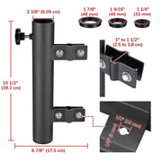 TheLAShop Pole Mount for RV Ladders, Posts & Railings(Holds 1"-2 3/8" Poles) Image