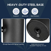 TheLAShop Pole Mount for RV Ladders, Posts & Railings(Holds 1"-2 3/8" Poles) Image