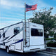 TheLAShop RV Ladder Mounted Flagpole Holder for 1" to 2 3/8" Pole Image