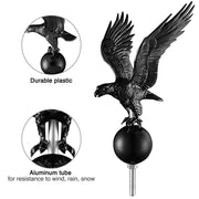 TheLAShop 13Gauge Heavy Duty Flagpole with Light Deluxe Eagle(20',25',30' Options) Image