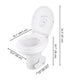 TheLAShop Travel Gravity Flush RV Toilet Pedal Flush HDPE High Profile Image