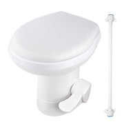 TheLAShop Travel Gravity Flush RV Toilet Pedal Flush HDPE High Profile Image