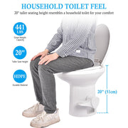 TheLAShop Gravity Flush RV Toilet Pedal Flush for Campsite Residences Image