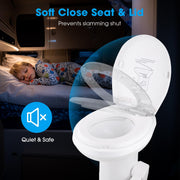 TheLAShop Gravity Flush RV Toilet Pedal Flush for Campsite Residences Image