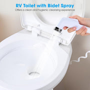 TheLAShop Low-Profile Mobile Restroom Trailer Toilet with Bidet Sprayer Image
