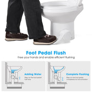 TheLAShop Low-Profile Mobile Restroom Trailer Toilet with Bidet Sprayer Image