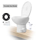 TheLAShop Low-Profile Mobile Restroom Trailer Toilet with Bidet Sprayer, Porcelain Enamel Bowl Image
