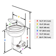 TheLAShop Low-Profile Mobile Restroom Trailer Toilet with Bidet Sprayer Image