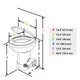 TheLAShop Low-Profile Mobile Restroom Trailer Toilet with Bidet Sprayer Image