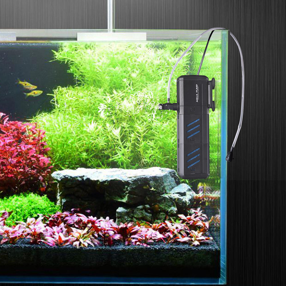 TheLAShop 4 in 1 Internal Fish Tank Filter 75 Gallon 12w 320Gph TheLAShop