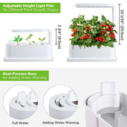 TheLAShop Countertop Hydroponic Kit with LED Grow Lights 3 Seed Pods Image