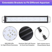 TheLAShop LED Aquarium Lights Plants Reef 32-39" Fish Tank RGBW Image