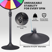 TheLAShop 24" Prize Wheel Tabletop or Floor Stand - Custom & 3 Style Options Image