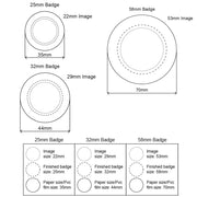 TheLAShop 1-1/4" Pinback Button Machine 1000 Parts Circle Cutter Image