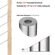 TheLAShop 1/4" Beveled Washers 30 Degree D1/8"-3/16" 30ct/Pack Image