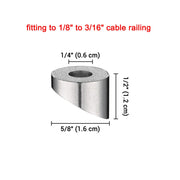 TheLAShop 1/4" Beveled Washers 30 Degree D1/8"-3/16" 30ct/Pack Image