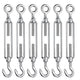 TheLAShop M6 Hook & Eye Turnbuckle 6pcs Duty Wire Rope Tension Image