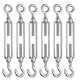 TheLAShop M6 Hook & Eye Turnbuckle 6pcs Duty Wire Rope Tension