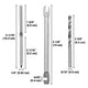 TheLAShop T316 Left/Right Swage Lag Screw fits 1/8" Wire Rope 60ct. Image