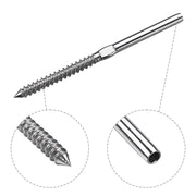 TheLAShop Left & Right Swage Lag Screw Terminal D1/8"-3/16" 40ct/Pack Image