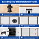 TheLAShop Cable Railing Post - 36x2x2 Stair Post T304 SS 16Gauge Image