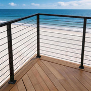 TheLAShop Cable Railing Post - 36x2x2 Single Corner Post T304 SS 16Gauge Image