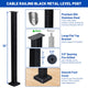 TheLAShop Cable Railing Post - 36x2x2 Level Post T304 SS 16Gauge Image