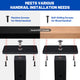 TheLAShop Cable Railing Post - 36x2x2 Level Post T304 SS 16Gauge Image
