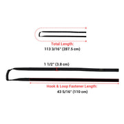 TheLAShop 1.5in x 10ft Velcro Self-Grip Lashing Straps with Handles 2ct. Image