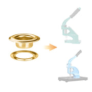 TheLAShop #0 #2 #4 Brass Nickel Grommets and Washers Package Image