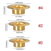 TheLAShop Heavy Duty Grommet Machine Tool #0 #2 #4 Dies 900 Grommets Image