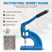 TheLAShop Heavy Duty Hand Press Grommet Machine #2 Die 600 Grommets Image