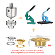 TheLAShop Eyelet Press Machine Grommet Die Set - Size #0, #2, or #4 Image