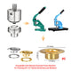 TheLAShop Eyelet Press Machine Grommet Die Set - Size #0, #2, or #4 Image
