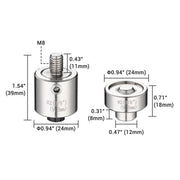 TheLAShop Eyelet Press Machine Grommet Die Set - Size #0, #2, or #4, #2 Image