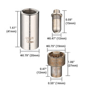 TheLAShop #2 10mm Grommet Die Set for Electric Grommet Machine Image