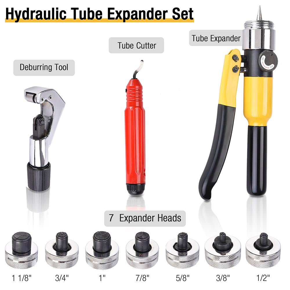 TheLAShop 7-Head HVAC Hydraulic Pipe Expander Swaging Expanding Tool K –  TheLAShop.com