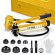 TheLAShop 10 ton Hydraulic Metal Hole Punch Press Driver Kit Tool Set, Yellow Image