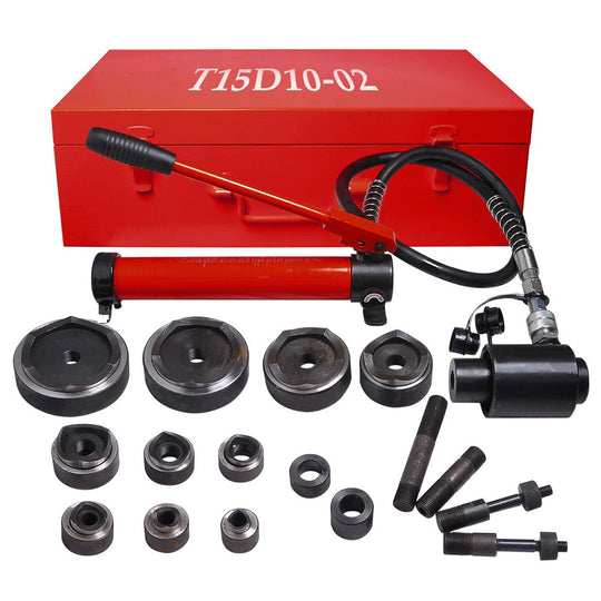 TheLAShop 15 ton Hydraulic Metal Hole Puncher Hole-driver Kit Tool Set