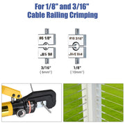 TheLAShop 10 Ton Hydraulic Wire Terminal Battery Cable Crimper w/ 9 Dies Image