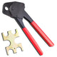 TheLAShop 1/2" PEX Crimper Crimping Tool w/ Gauge Color Optional, Red Image