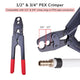 TheLAShop 1/2" 3/4" Copper Crimp Ring Pex Crimper Tools Image