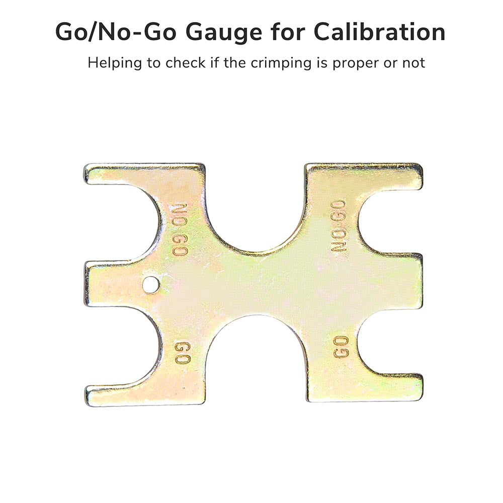 1/2 3/4 PEX Crimper Copper Ring Crimping Tool Kit with Go/no Go Gauge 2 1/2 3/4 PEX Crimper Copper Ring Crimping Tool Kit with Go/no Go Gauge 2