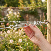 TheLAShop 1/4" x 4" Stainless Turnbuckles Hook & Eye for Cable Wire Rope Image