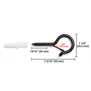 TheLAShop 50ct. Q Hooks with Safety Buckles for String Lights, Cable Hanger Image