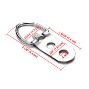 TheLAShop D-Ring Hangers with Screws 20ct for Picture Artwork Display Image
