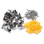 TheLAShop Adjustable Cable Gripper Hinged Mount for 1-2mm Wire Rope 20ct. Image